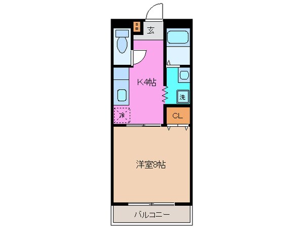 高茶屋駅 徒歩14分 1階の物件間取画像